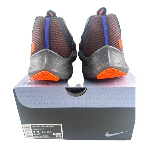 Nike Zoom Winflo 8 Shield Black Bronze Eclipse Weatherized Men's 13 DC3727-200 - Picture 9 of 15